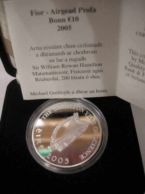 (afbeelding voor) 10 euro Ierland 2005 Proof in cassette